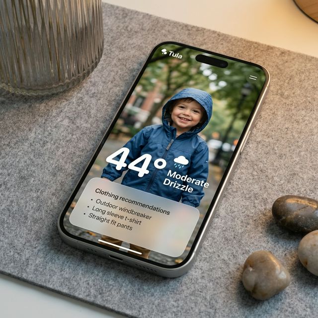 BabyWeather App Mockup